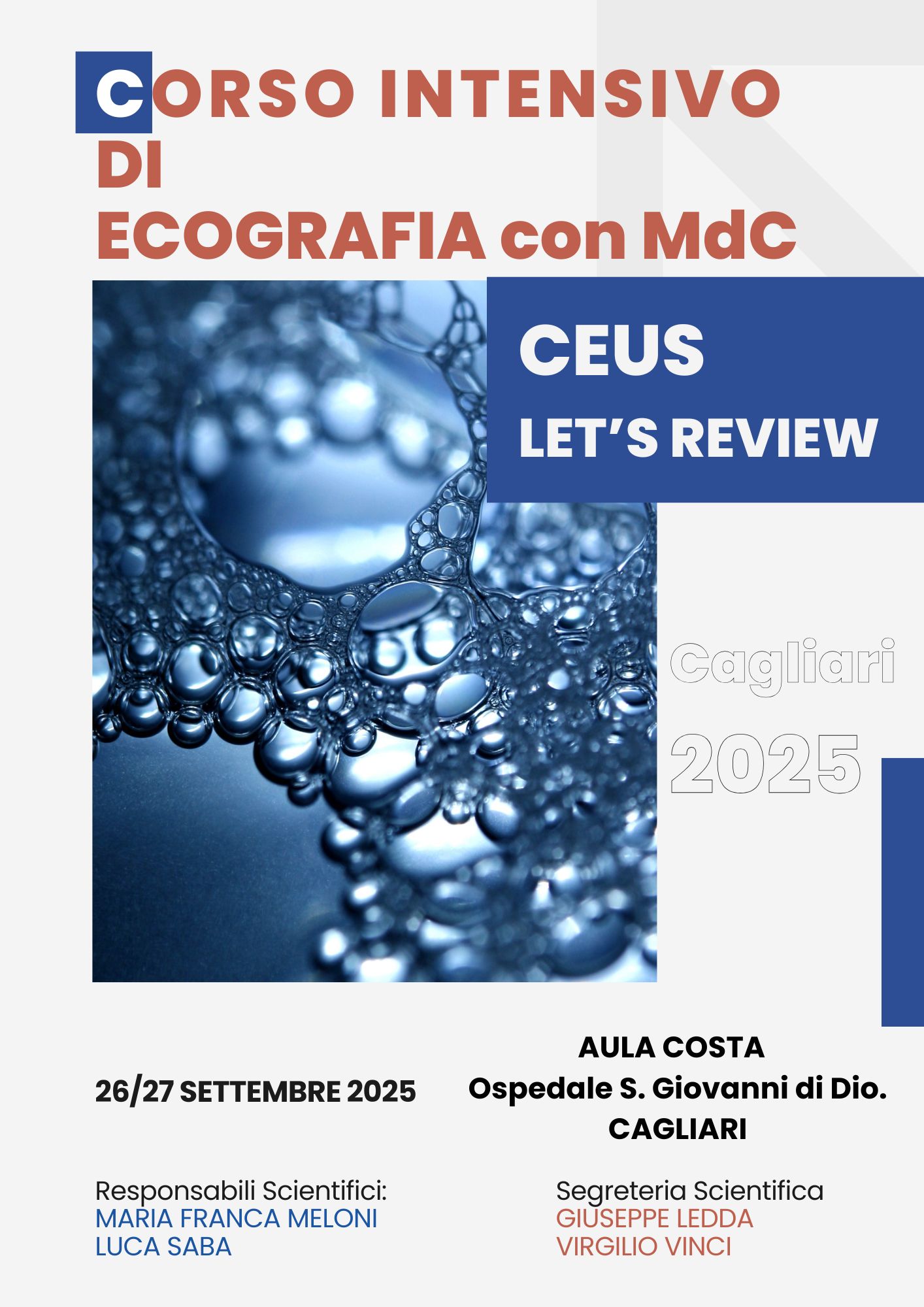 CORSO INTENSIVO DI  ECOGRAFIA con MdC